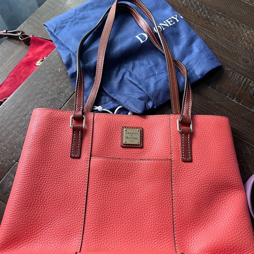 Dun & Burke small pebble leather Lexington tote.